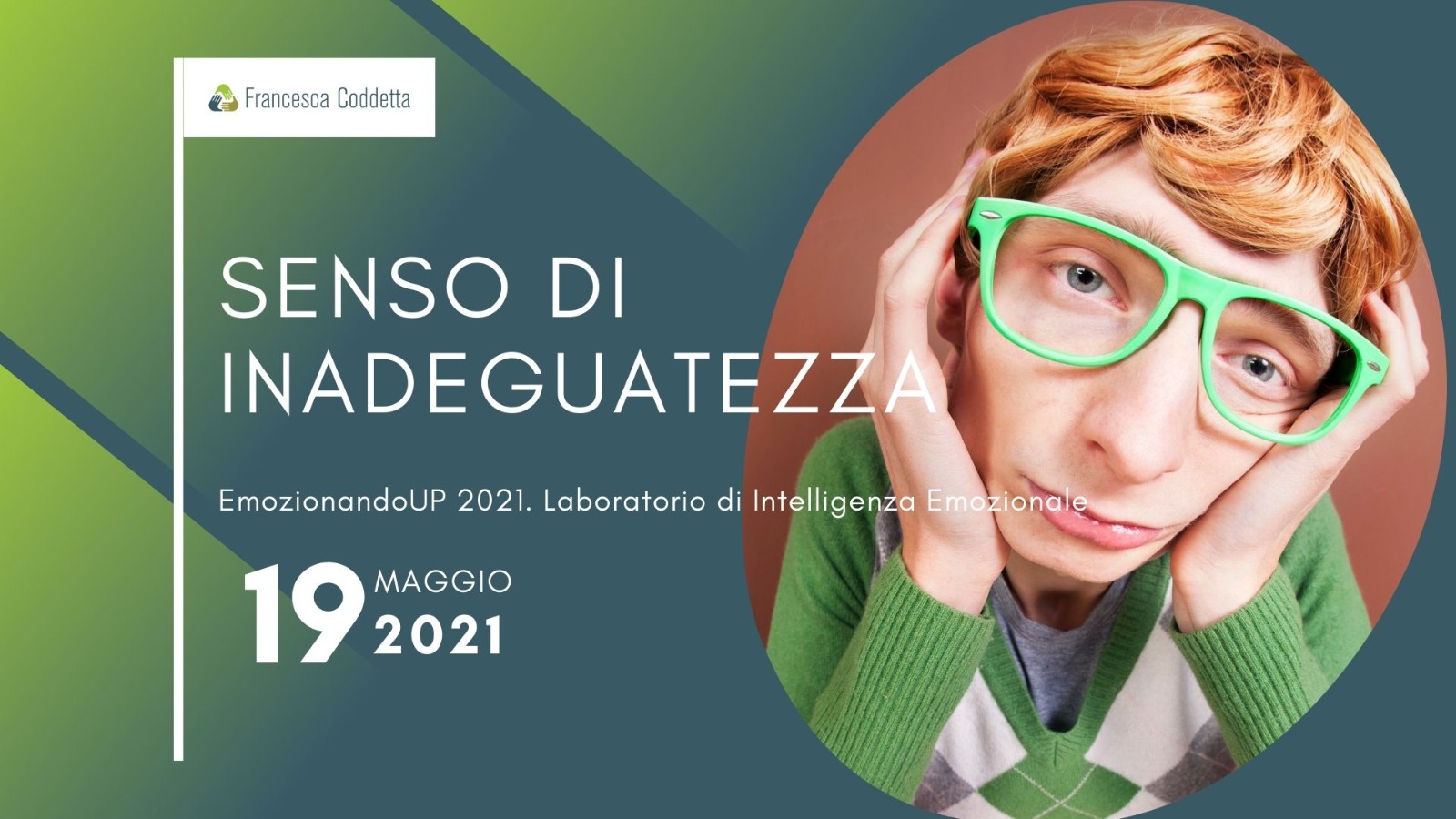 ragazzo con emozione di inadeguatezza