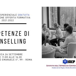 Competenze di Counselling - Open Day in presenza - IACP