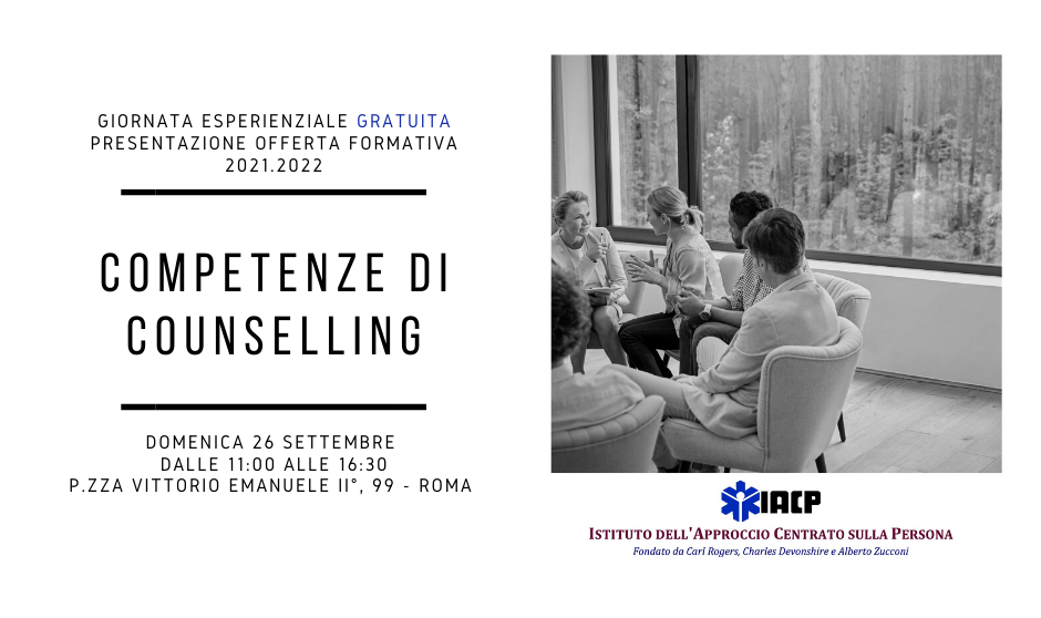 Competenze di Counselling - Open Day in presenza - IACP