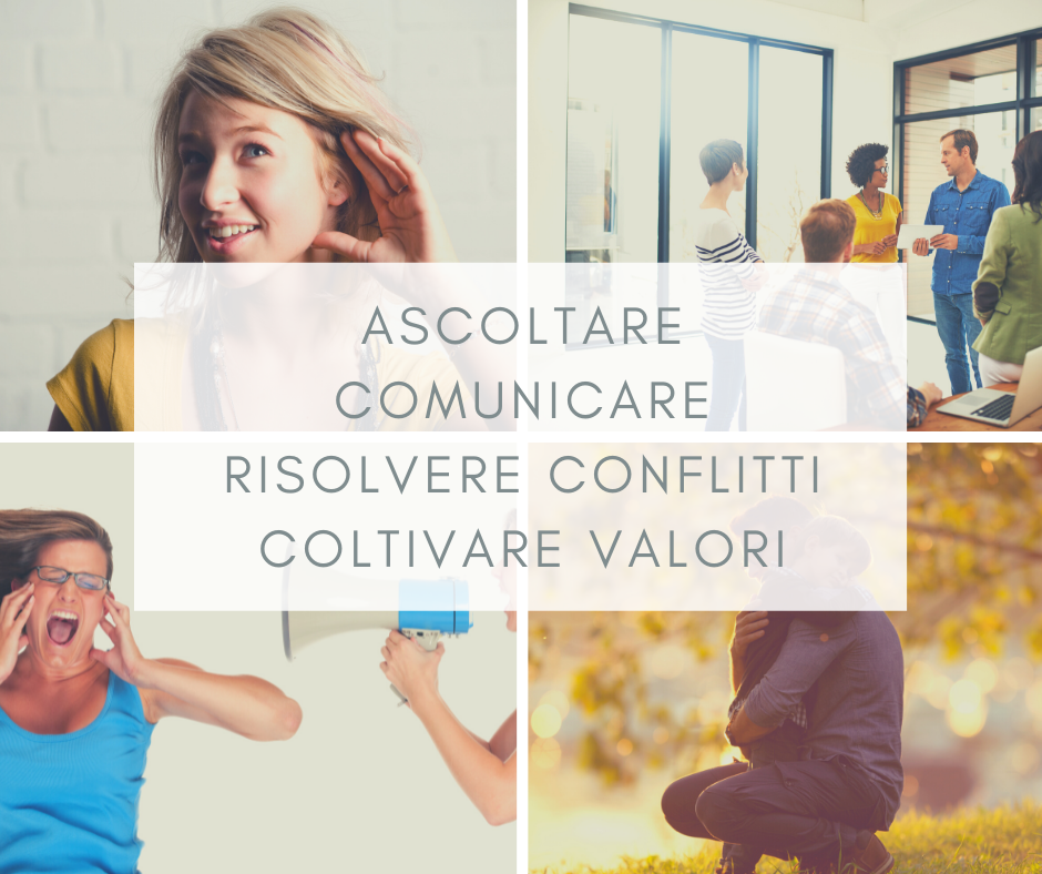 PersoneEfficaci.Post di Facebook Ascoltare - Comunicare - risolvere conflitti - Coltivare valori